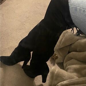 Steve Madden Black Heeled Boots